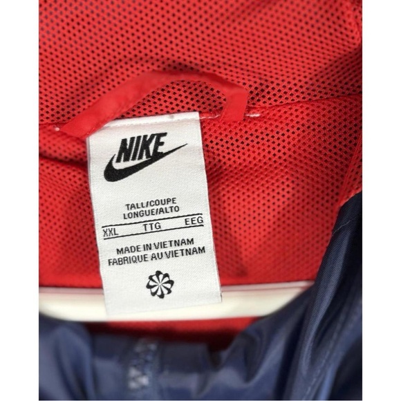 Nike Men's Red and Blue Windbreaker Jacket Mens 2X - Picture 2 of 7